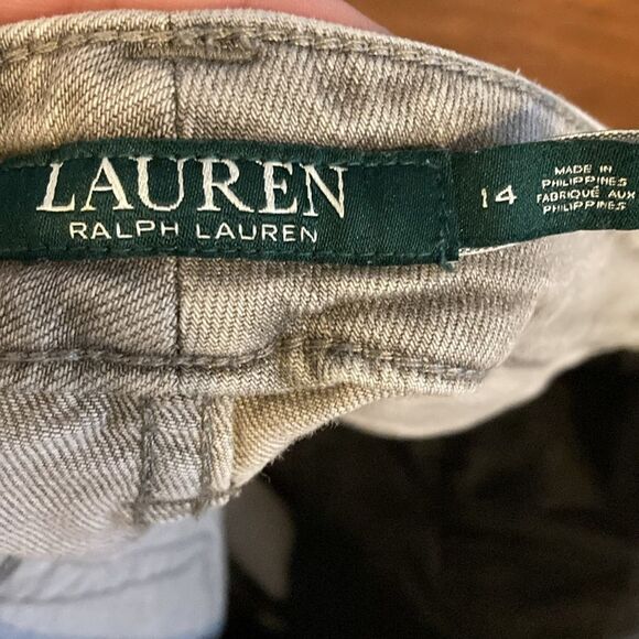 Lauren Ralph Lauren Gray Straight Leg Jeans Sz 14 - Picture 5 of 6